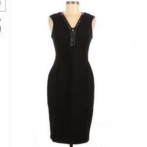 Beyond by Ashley Graham I Black & Leather Dress 6